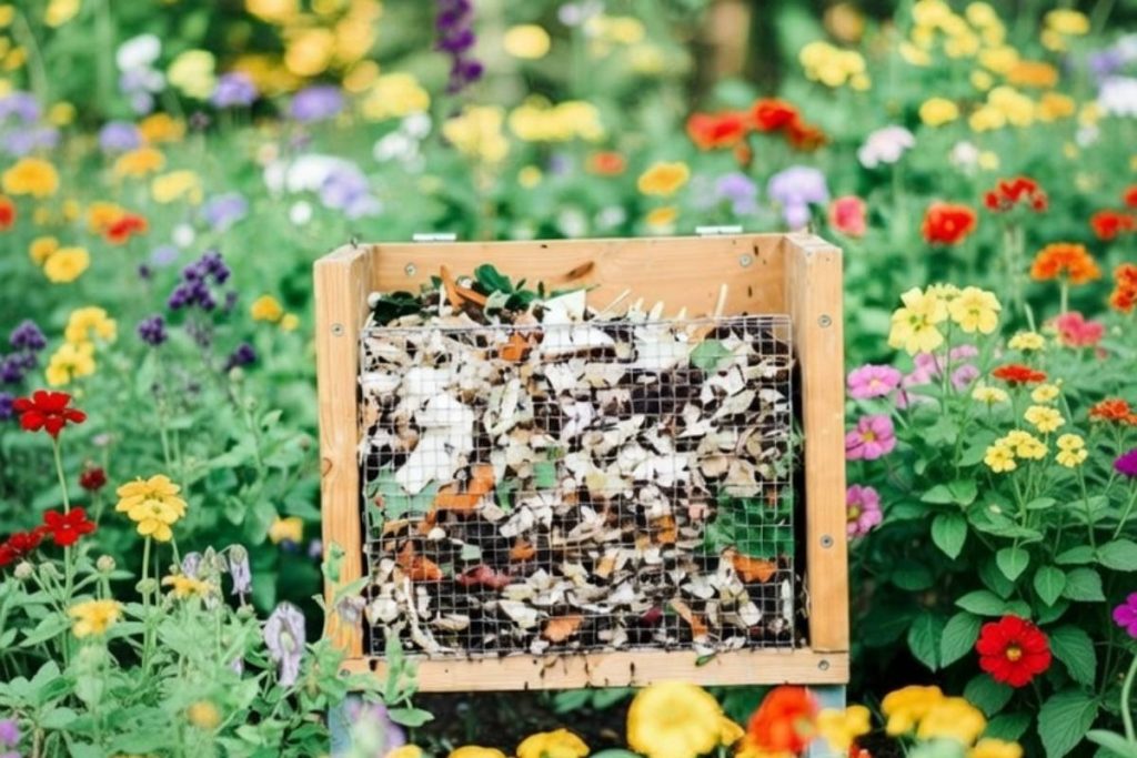 Composting food scraps to reduce landfill waste